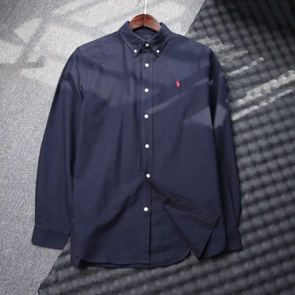 Polo Ralph Lauren Oxford Shirt Black Button-Down Shirt - 10