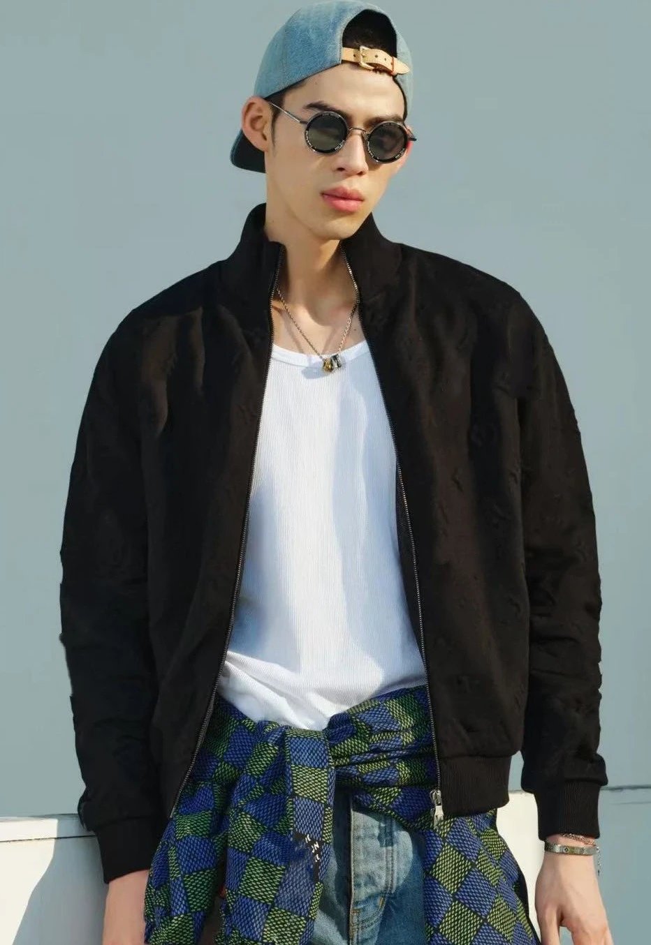Embossed Turtleneck Knit Cardigan photo 5