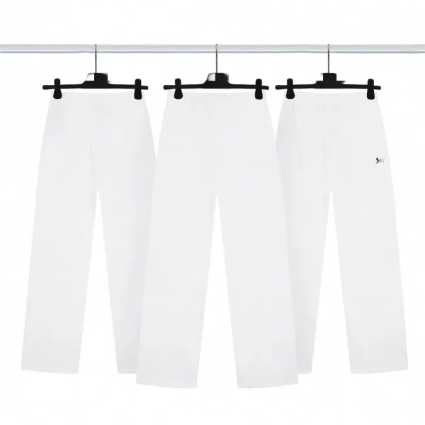 Design Basic Fit White Sweatpants - 1