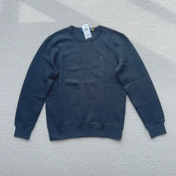 Polo Ralph Lauren Classic Crewneck Sweatshirt Navy Blue Sweater - 1