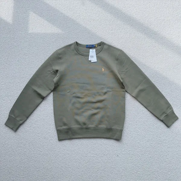 Polo Ralph Lauren Classic Crewneck Sweatshirt Olive Green Hoodie - 1