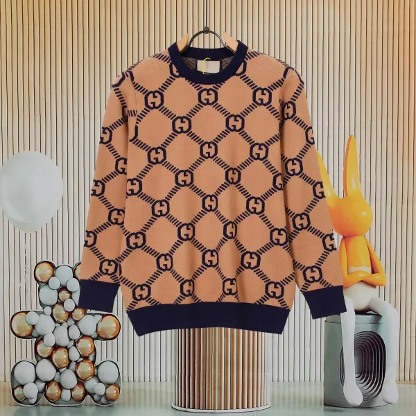 Gucci GG Marmont Knit Sweater Beige Navy - 1