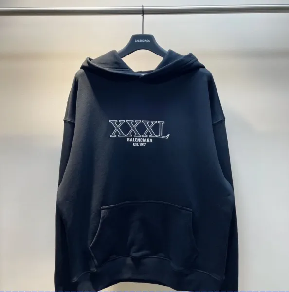 Balenciaga XXXL Hoodie Black - 1