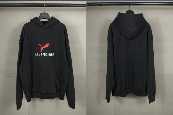 Balenciaga x Puma Hoodie Black - 1