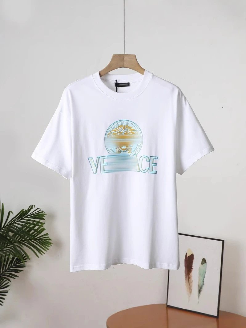 Versace Medusa Logo Graphic T-Shirt Black and White - 7