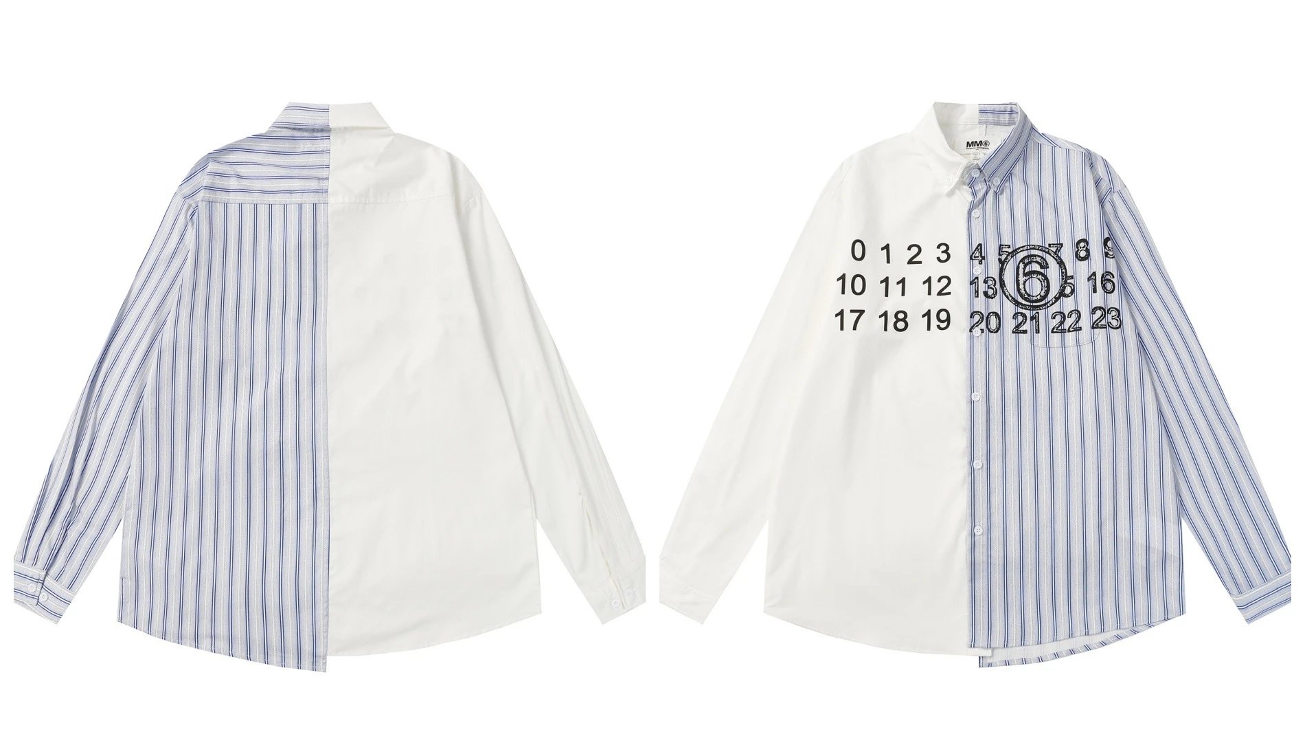 Design Oversized Plaid Shirt with Back Bow Tie in Pastel Multicolor - 8