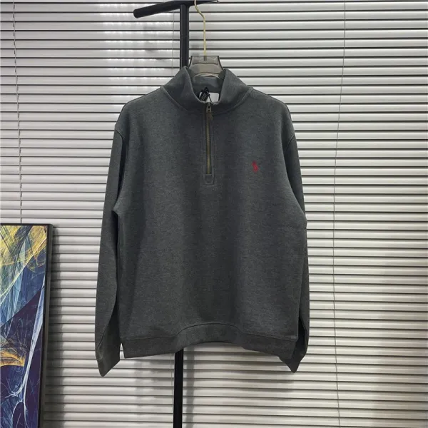 Polo Ralph Lauren Half-Zip Pullover Gray Hoodie - 1