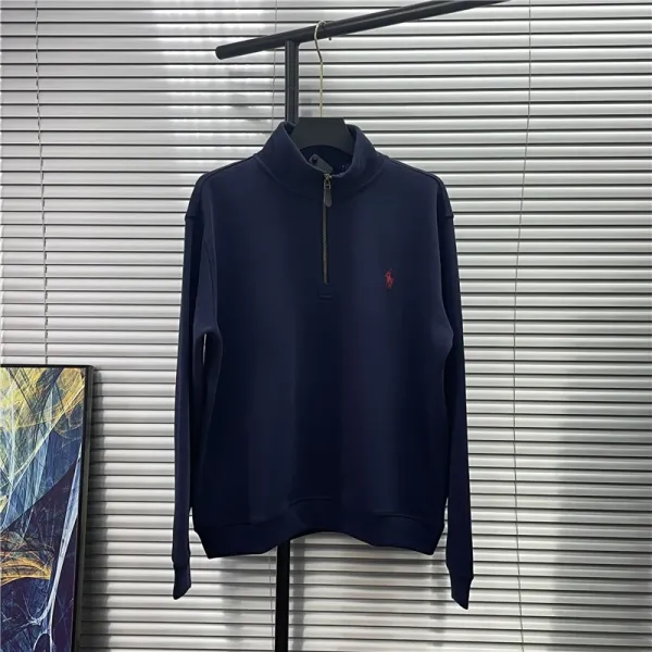 Polo Ralph Lauren Half-Zip Pullover Navy Blue Sweater - 1