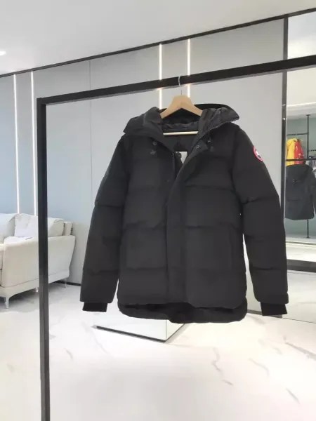 Design Puffer Hooded Down Jacket Navy - 6