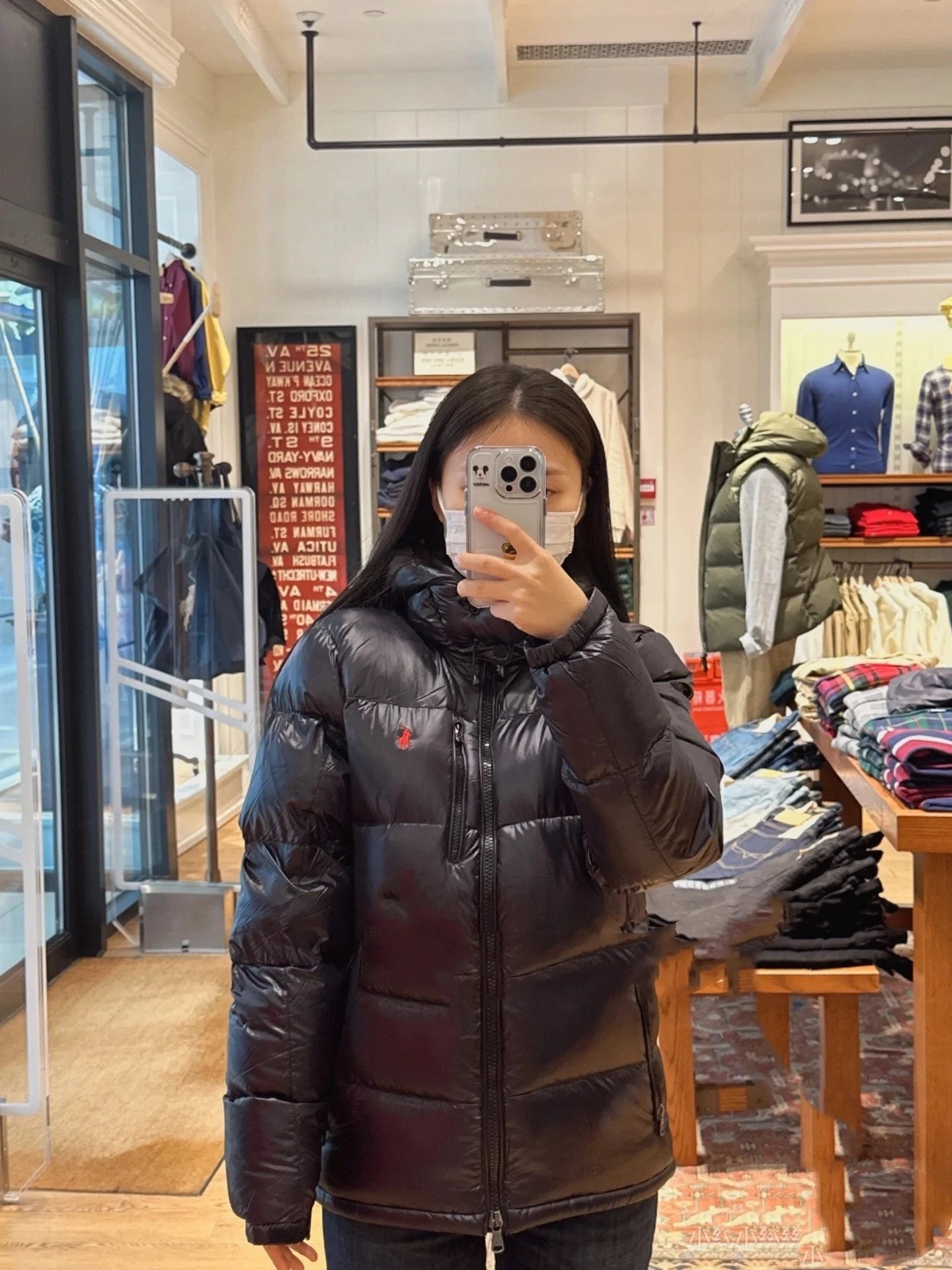 Polo Ralph Lauren Down Jacket Navy Blue - 23