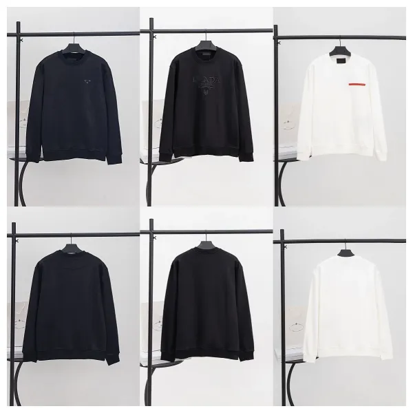 Prada Re-Nylon Logo Sweatshirt Black Hoodie - 4