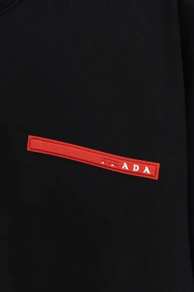 Prada Re-Nylon Logo Sweatshirt Black Hoodie - 9