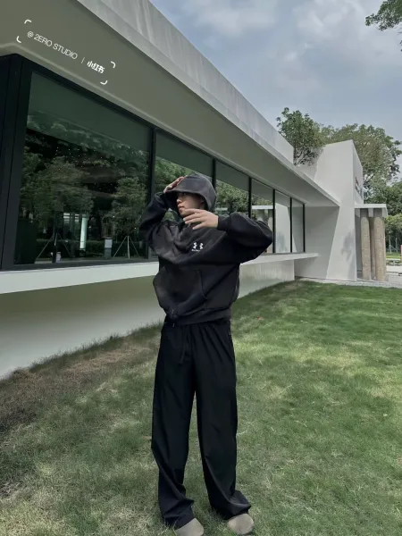 Balenciaga x Under Armour Zip-Up Hoodie Black - 6
