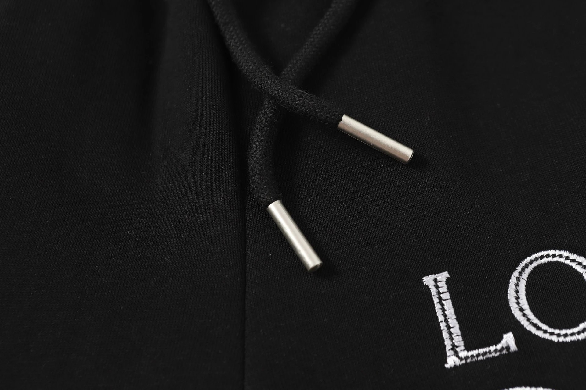 Loewe Anagram Embroidered Sweatshorts Black Shorts - 16