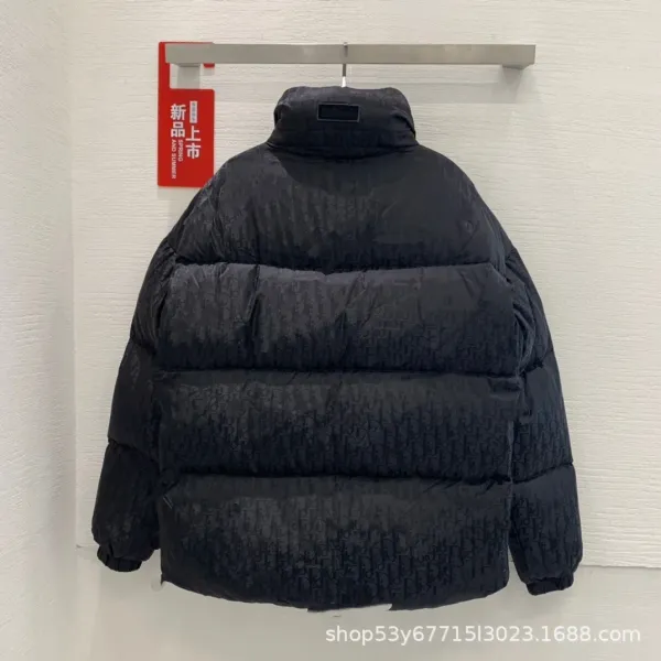 Dior Oblique Monogram Puffer Jacket Black Down Jacket - 4