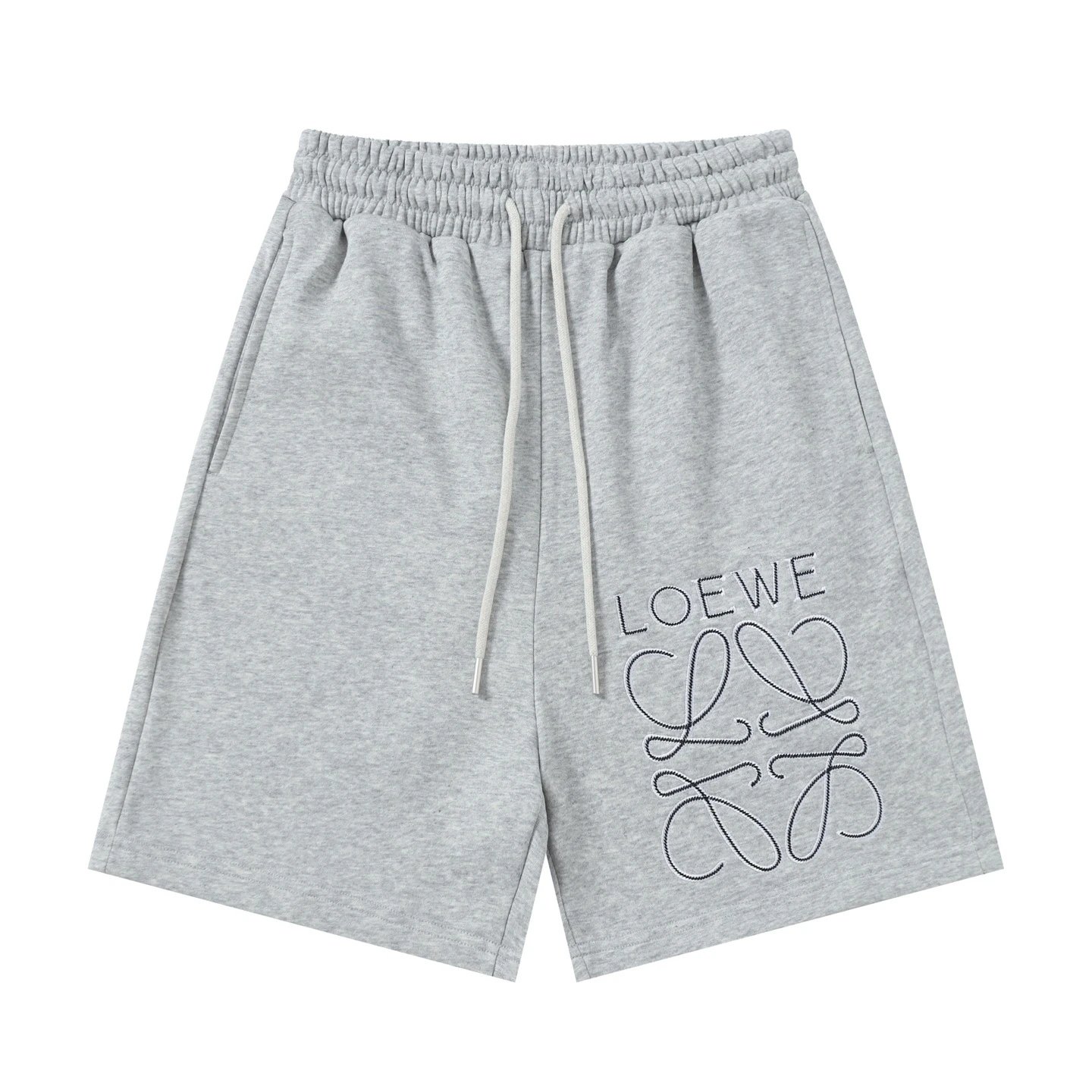 Loewe Anagram Embroidered Sweatshorts Black Shorts - 20