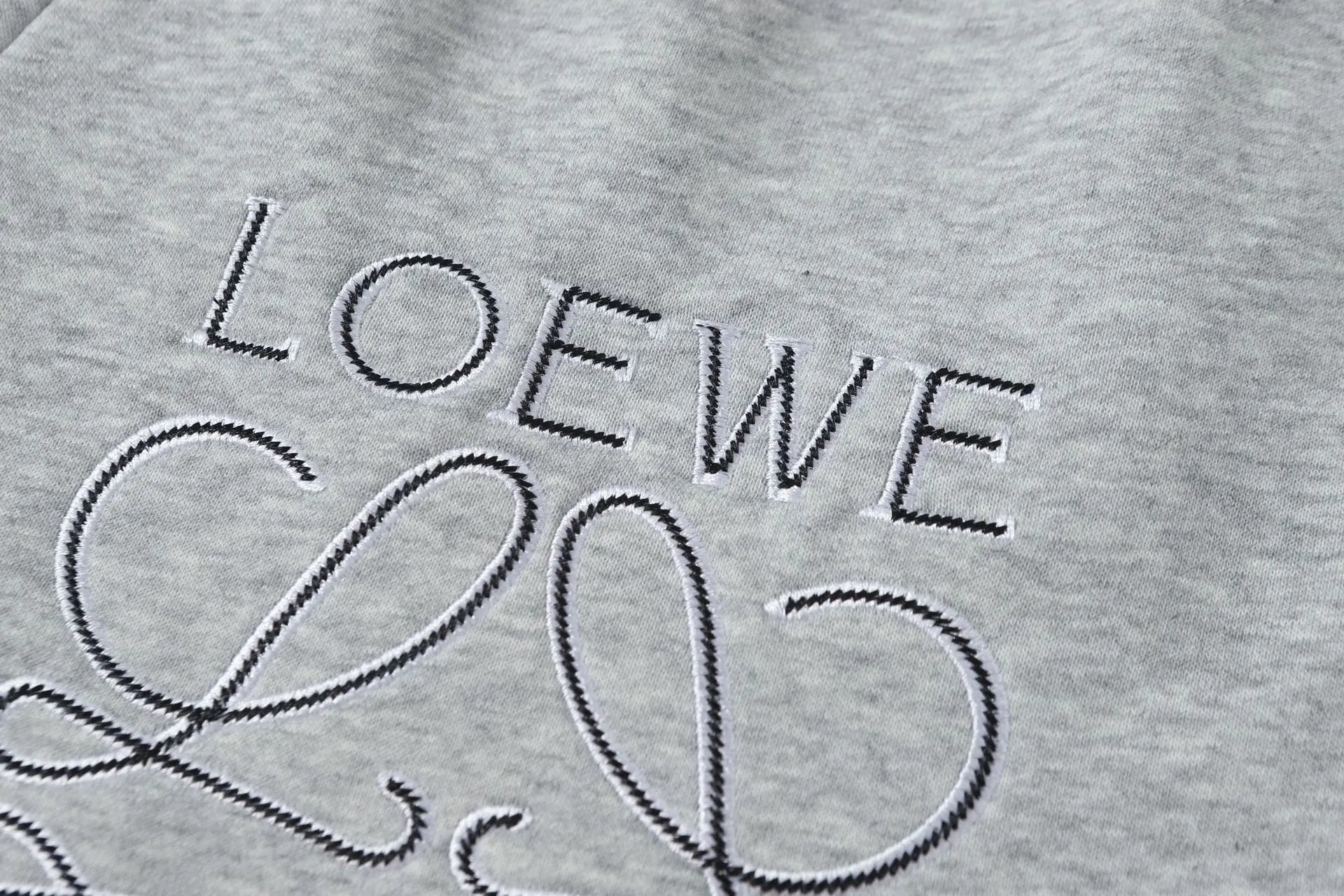 Loewe Anagram Embroidered Sweatshorts Black Shorts - 29