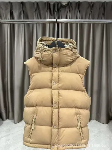 Burberry Check-Trimmed Down Jacket Beige - 20