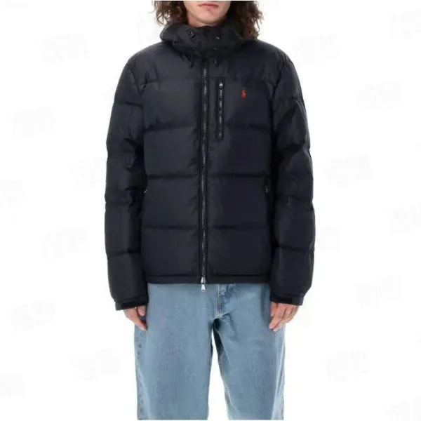 Polo Ralph Lauren Puffer Jacket Navy Blue Down Jacket - 8