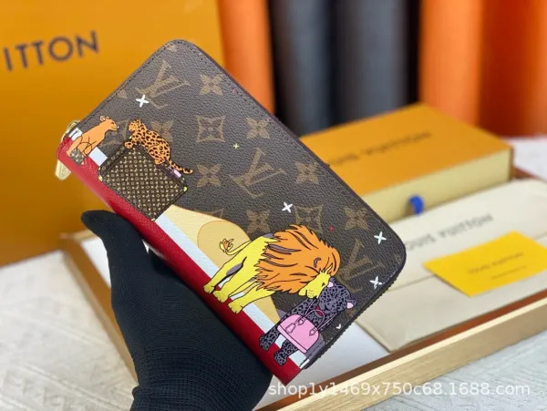 Louis Vuitton Monogram Zoo Long Wallet Multicolor - 1