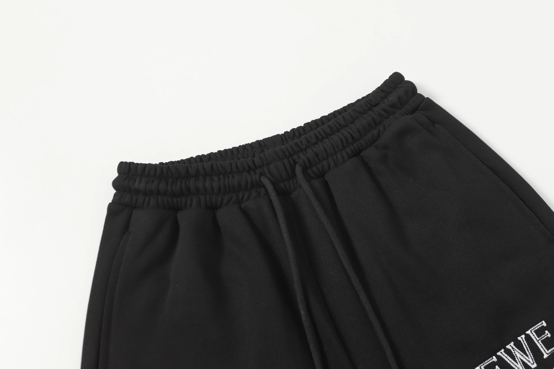 Loewe Anagram Embroidered Sweatshorts Black Shorts - 18