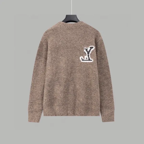 Louis Vuitton Monogram Knit Sweater Beige - 1