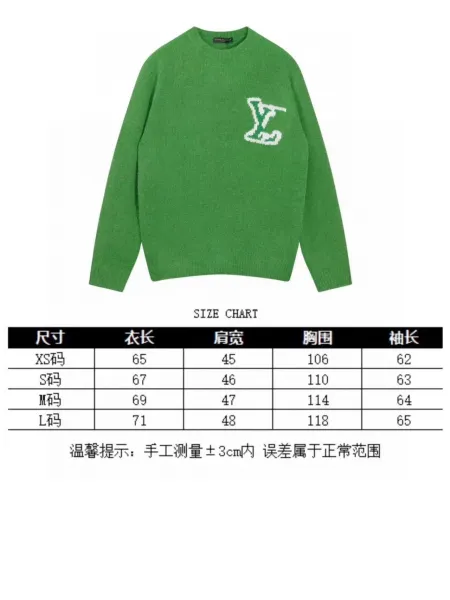 Louis Vuitton Monogram Knit Sweater Green - 5