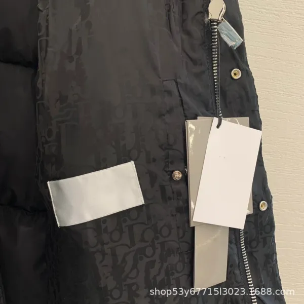 Dior Oblique Monogram Puffer Jacket Black Down Jacket - 6