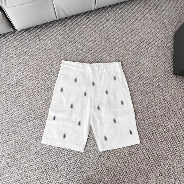 Polo Ralph Lauren Logo-Print White Shorts - 1