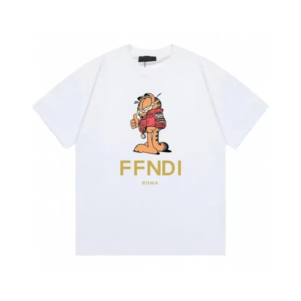 Fendi x Garfield Graphic Print White T-Shirt - 1