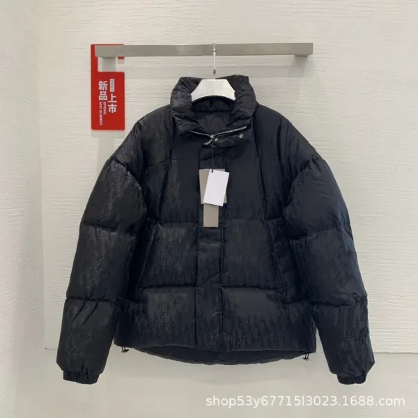 Dior Oblique Monogram Puffer Jacket Black Down Jacket - 3