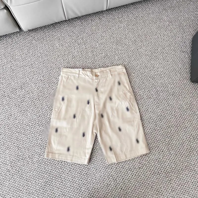 Design Polka Dot Chino Shorts Beige Shorts - 8
