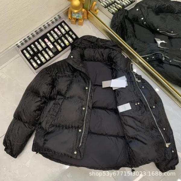 Dior Oblique Monogram Puffer Jacket Black Down Jacket - 5
