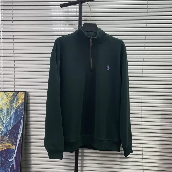 Polo Ralph Lauren Half-Zip Pullover Dark Green Sweater - 1