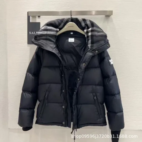 Burberry Check-Trimmed Down Jacket Beige - 10