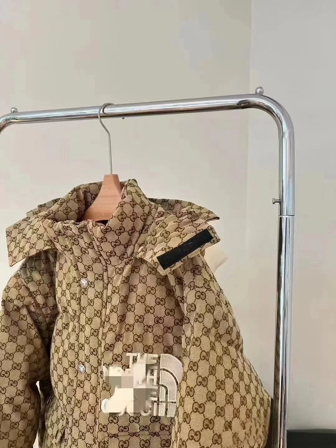 Gucci GG Monogram Puffer Jacket Beige Outerwear Down Jacket - 17