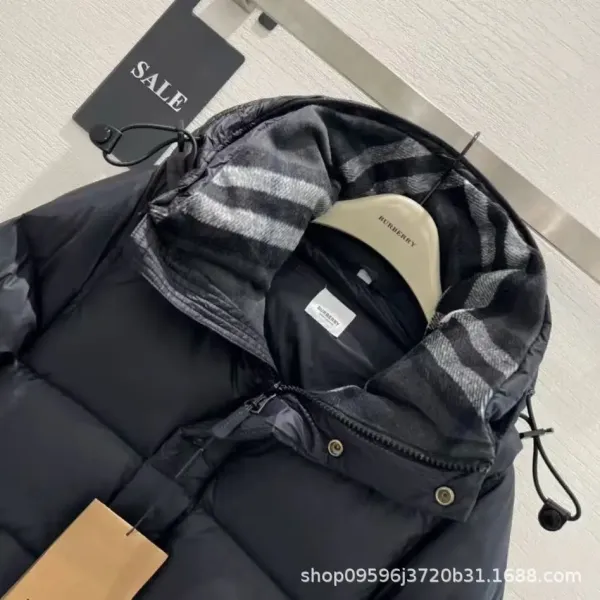 Burberry Check-Trimmed Down Jacket Beige - 22