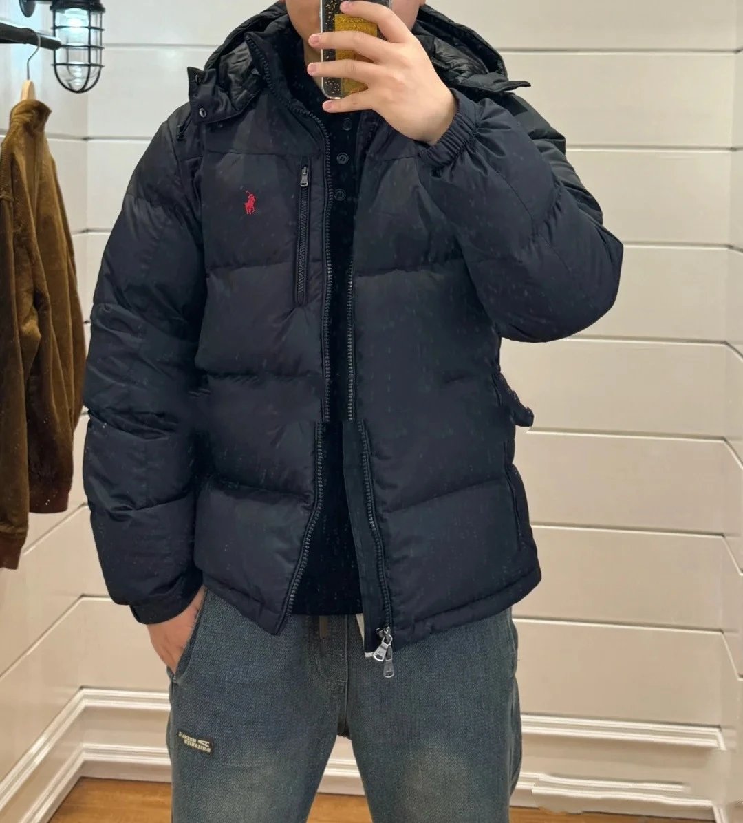 Polo Ralph Lauren Down Jacket Navy Blue - 21