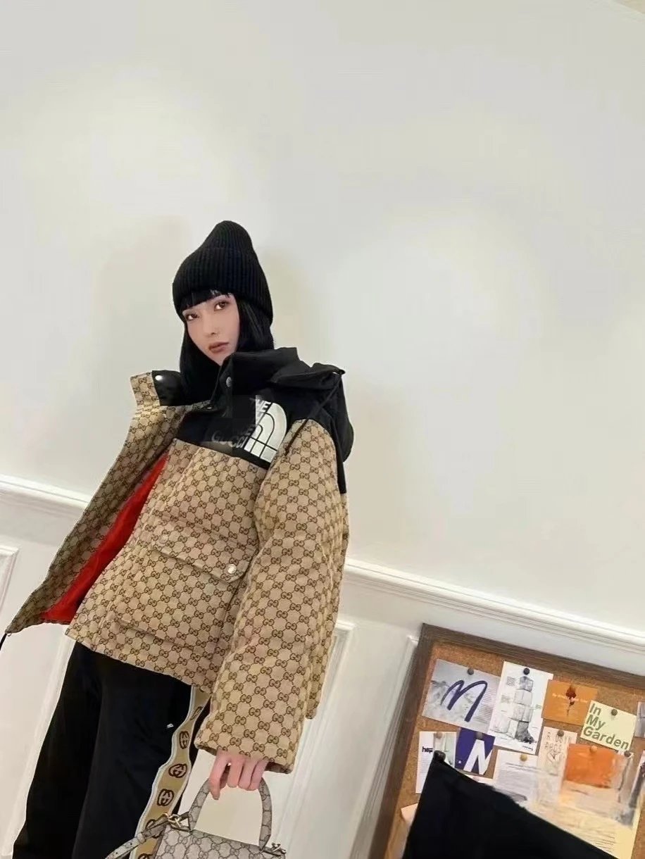 Gucci GG Monogram Puffer Jacket Beige Outerwear Down Jacket - 18