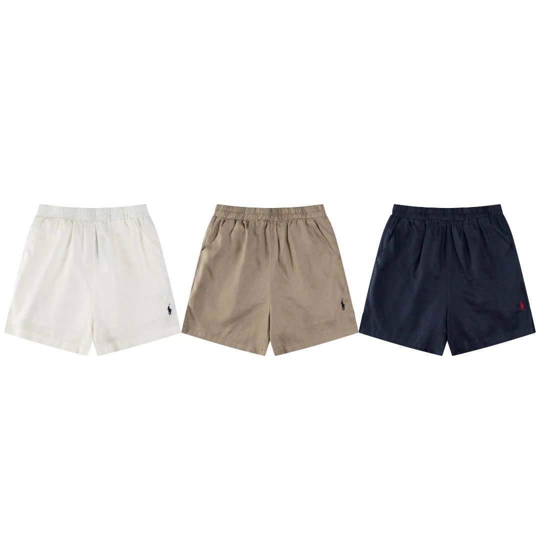 Old Money Style Linen Bermuda Shorts with RL Pony Embroidery