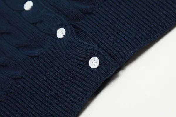 Polo Ralph Lauren Cable Knit Short-Sleeve Cardigan Pink - 5