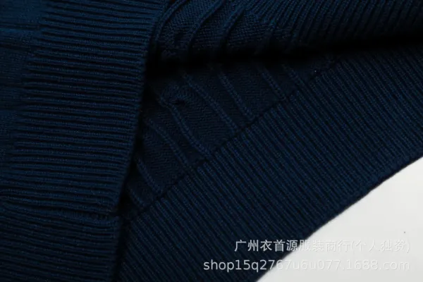 Polo Ralph Lauren Cable Knit Polo Gray Sweater - 8