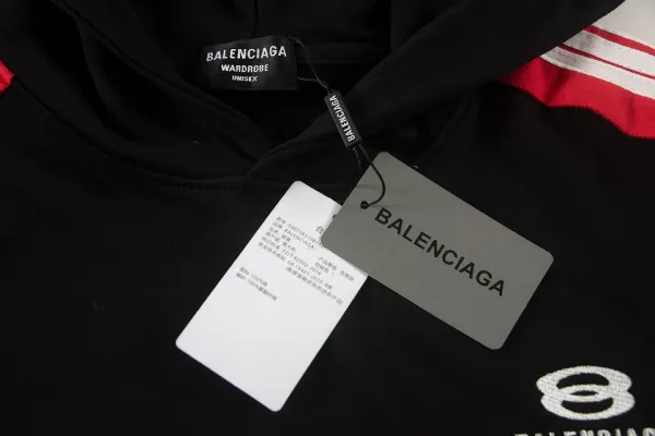 Balenciaga Track Pants Black Red White Sweatpants - 18