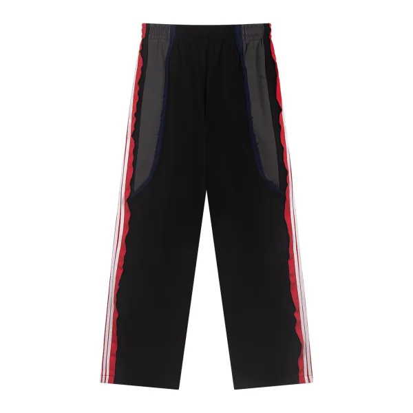 Balenciaga Track Pants Black Red White Sweatpants - 24
