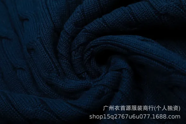 Polo Ralph Lauren Cable Knit Polo Gray Sweater - 10