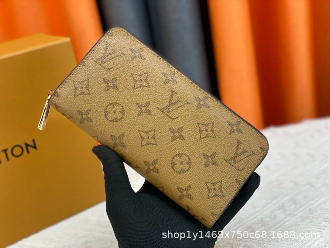 Louis Vuitton Monogram Canvas Zippy Wallet Beige Long Wallet