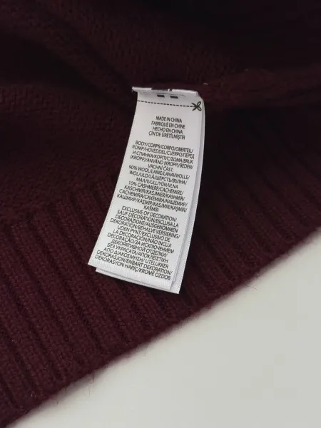 Polo Ralph Lauren Bear Embroidered Sweater Burgundy - 11