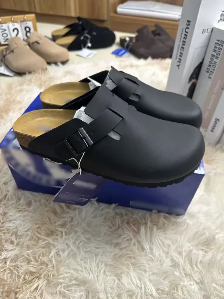 Birkenstock Boston Black EVA Clog Shoes - 1