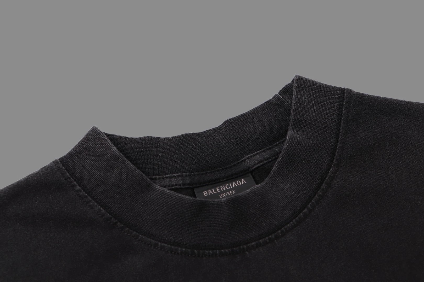 Balenciaga Unisex Black Oversized Streetwear Logo T-Shirt