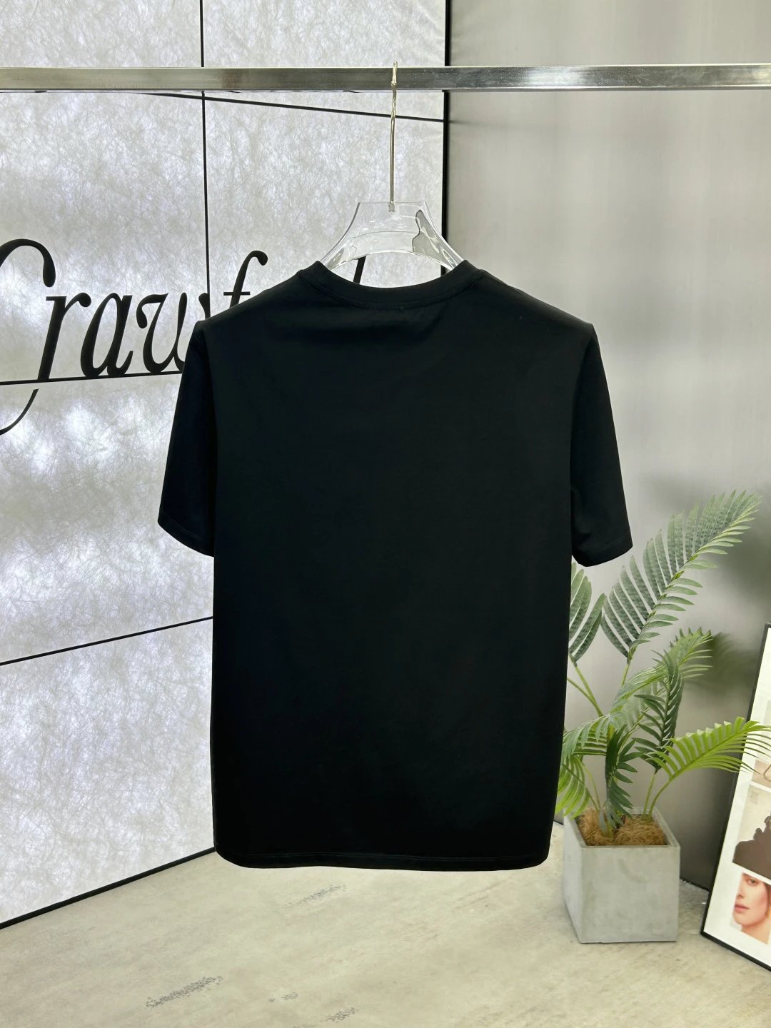 Burberry London England Black Cotton Men T-Shirt